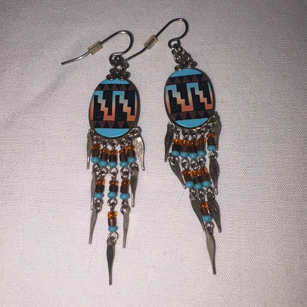 Dangly Beaded Earrings